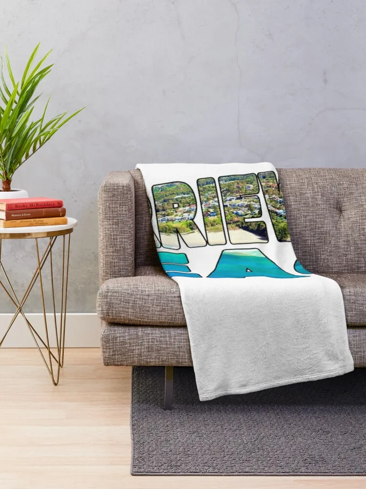 WARRIEWOOD BEACH - Sydney Australia Aerial View Throw Blanket Soft Plush Plaid Sofa Blankets For Sofas bed plaid Blankets