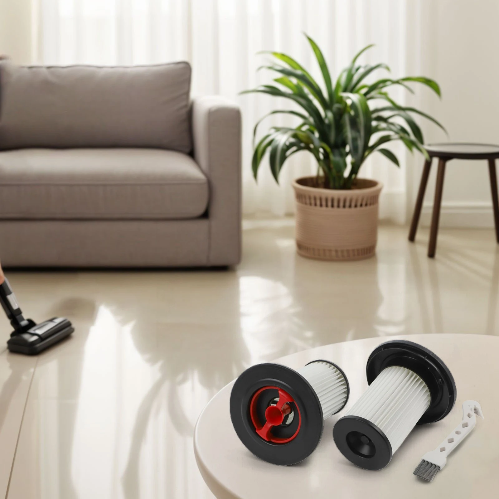 Indoor Air Quality HEPA Filter Set Accessory Efficient Filtration System Includes Cleaning Brush For Gen2 Series 8