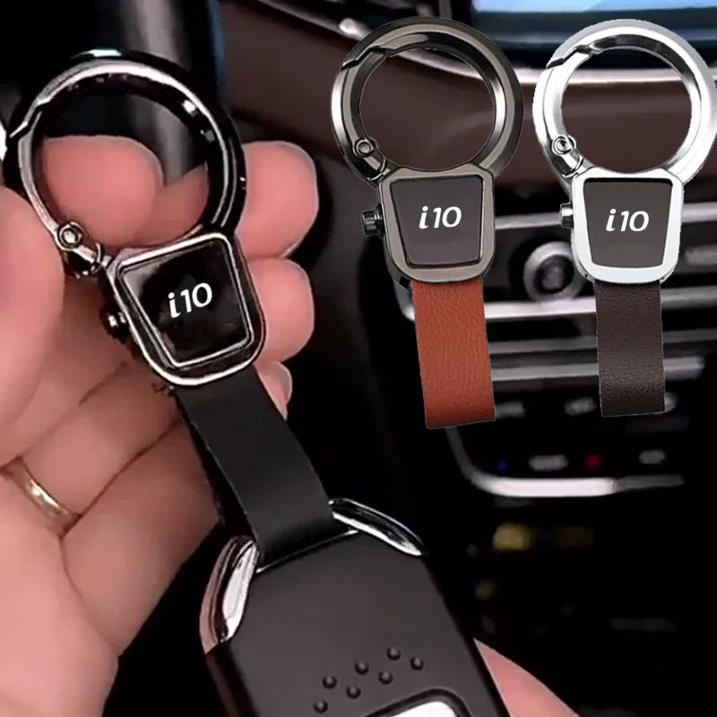 For Hyundai I10 Badge 2025 Keychains Waist Belt Buckle Women Men i30 i40 i10 i20 Car Key Chains Rings Keyring Pendant Gifts