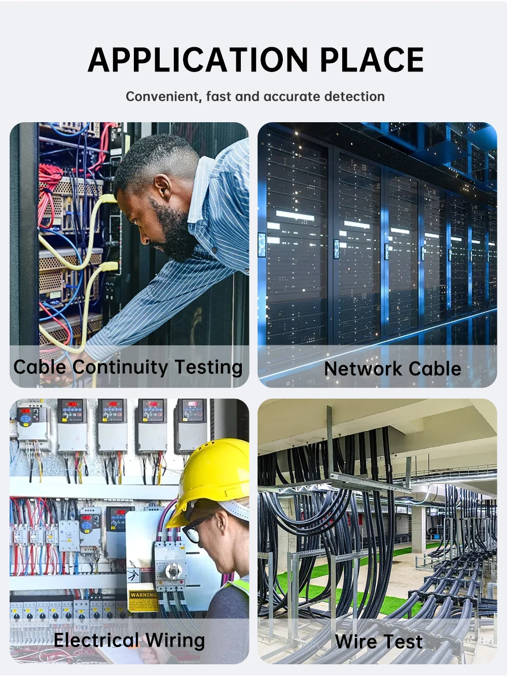 NOYAFA NF-8108M Netzwerkkabeltester Professioneller RJ45-Tester Längenmessung Kabelverfolger POE-Netzwerkwerkzeuge – Detail 8