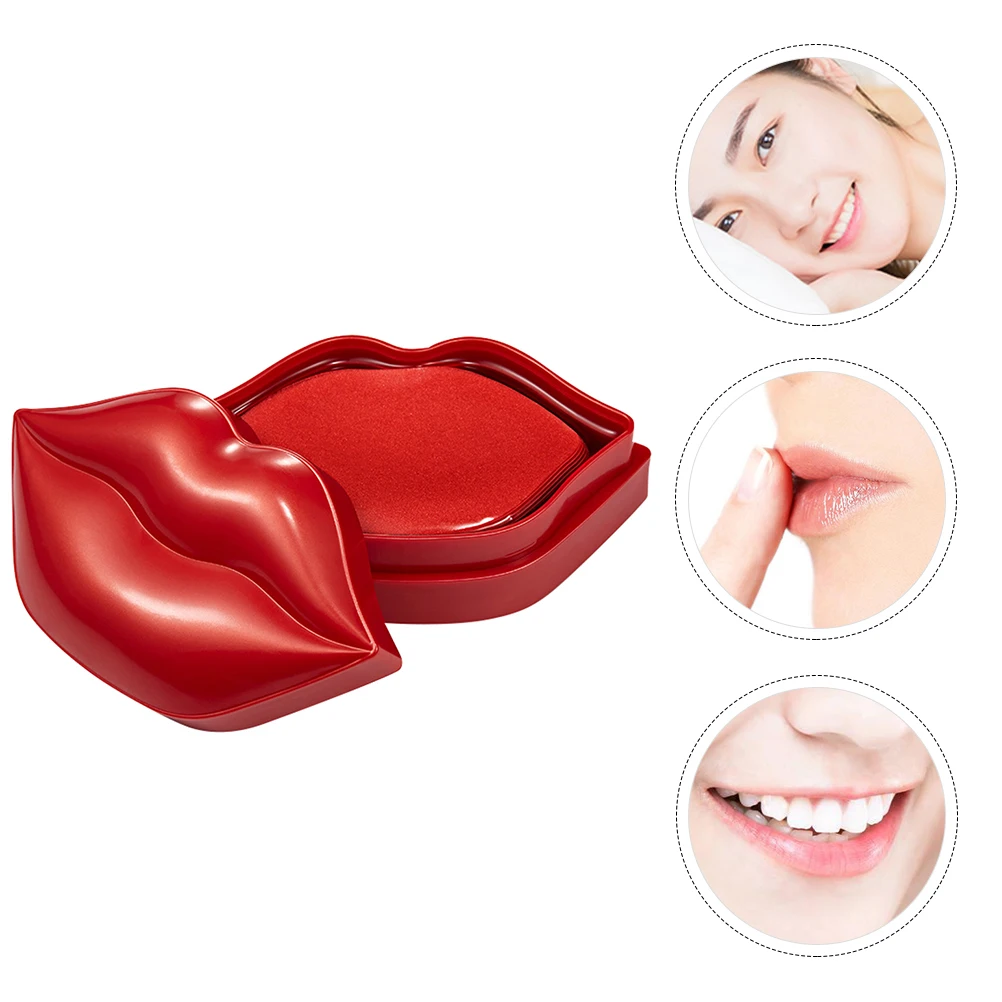 

20pcs Lip Masks Gel Moisturizing Hydrating Cherry Smooth Texture Improve Color Shiny Soft Collagen Nutrition Skin Care Tool