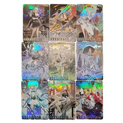 9Pcs/set Diy Self Made Arknights Kawaii Collectible Card Meteor Vermeil Color Flash Card Game Anime Peripherals Card Gift Toys