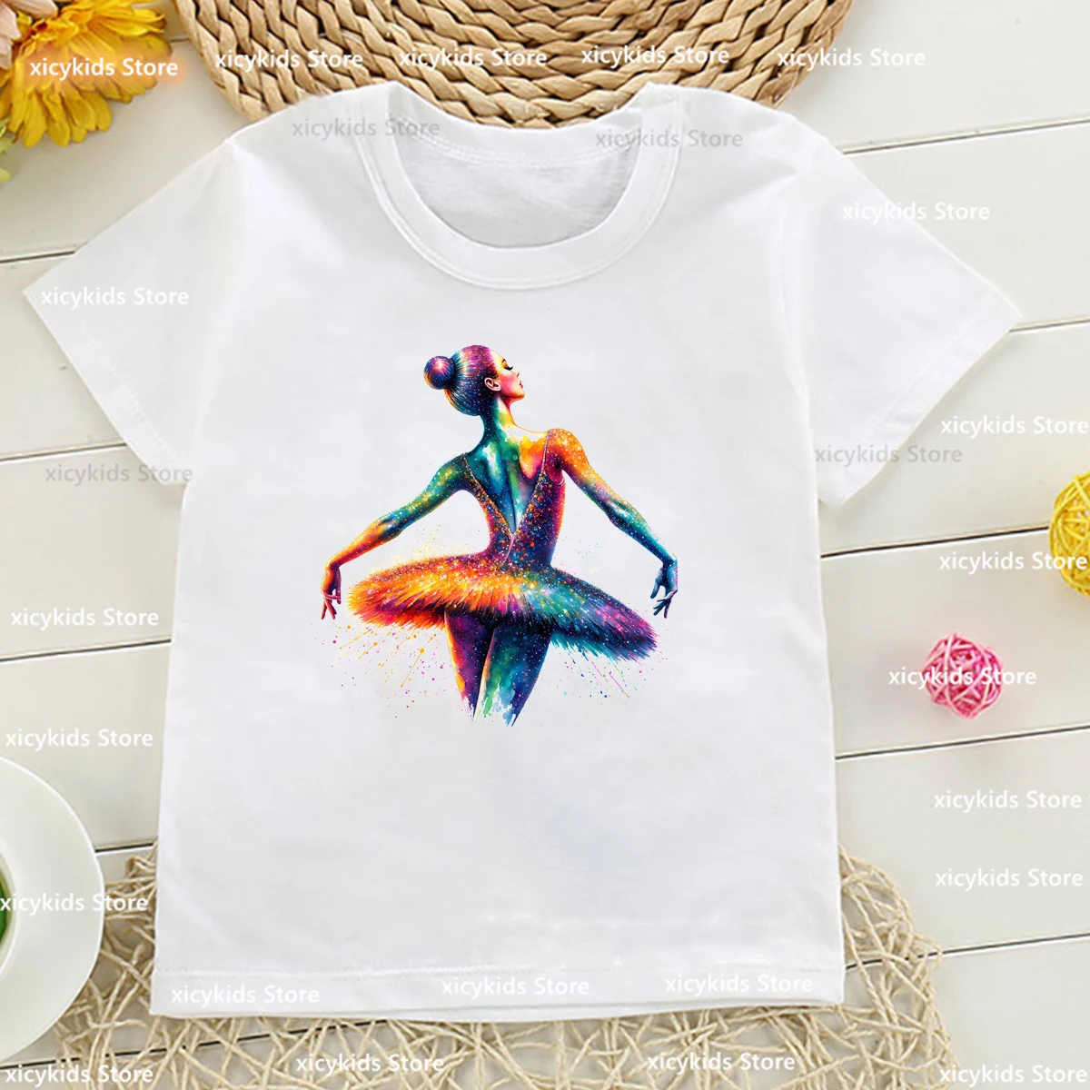 Ballet Dancer T-Shirt Girls Dance Enthusiasts Tshirt Fashion Harajuku Girl Dance Birthday Giftclothes Cute Kids Tshirt Topxs-5xl