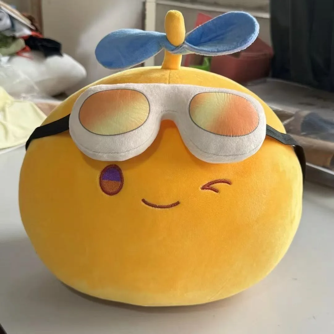 Kawaii الحب والمساحة العميقة أفخم مجموعة وسادة أفخم نظارات صفراء دمية وسادة لعبة الخيزران اليعسوب لينة Goft للأطفال