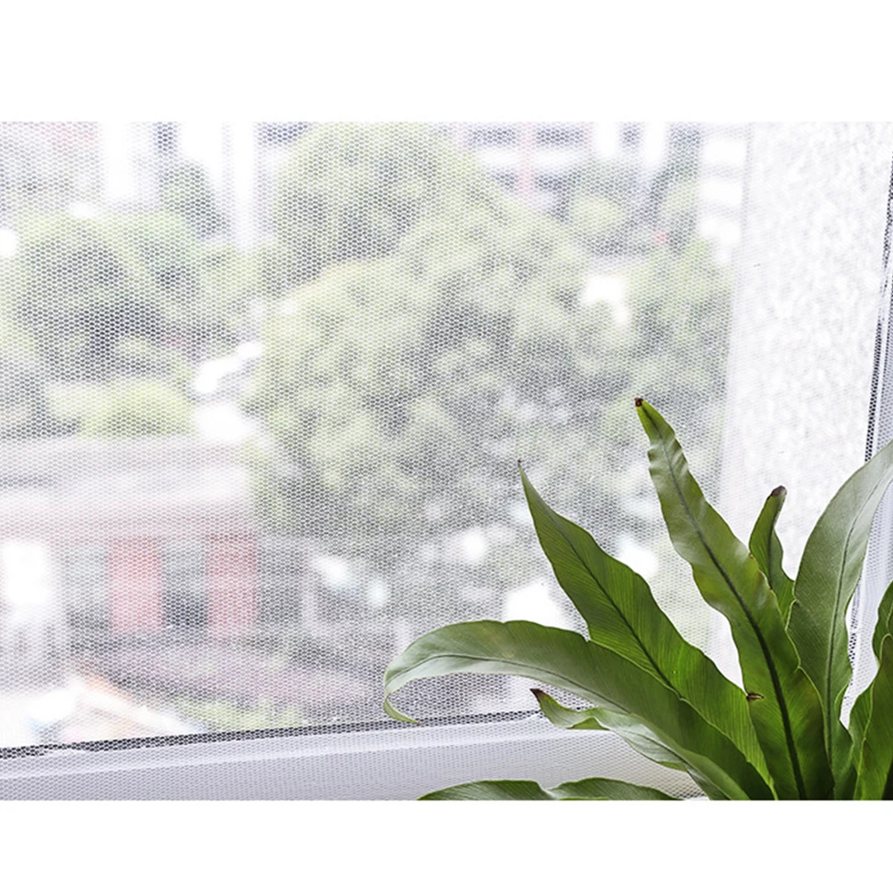 

3pcs 1.3X1.5M Self-Adhesive Window Screen Netting Mesh Curtain For Bugs Flies Moths Keep Insects Out Removal White
