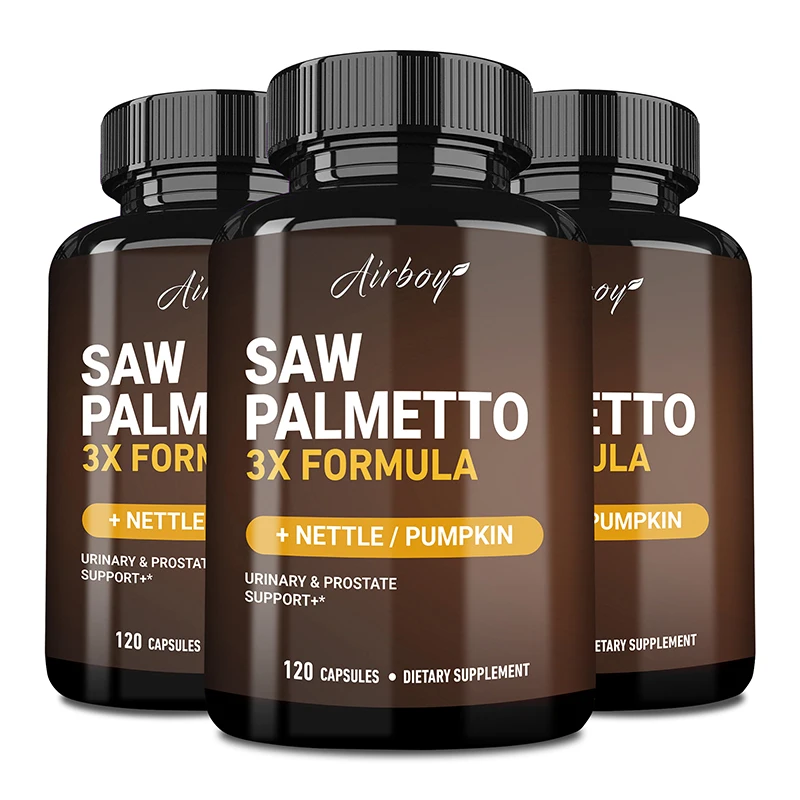 Saw Palmetto Supplement - Men\'s Prostate Health, Hair Growth, Urinary Tract Health, Relieve Frequent Urination