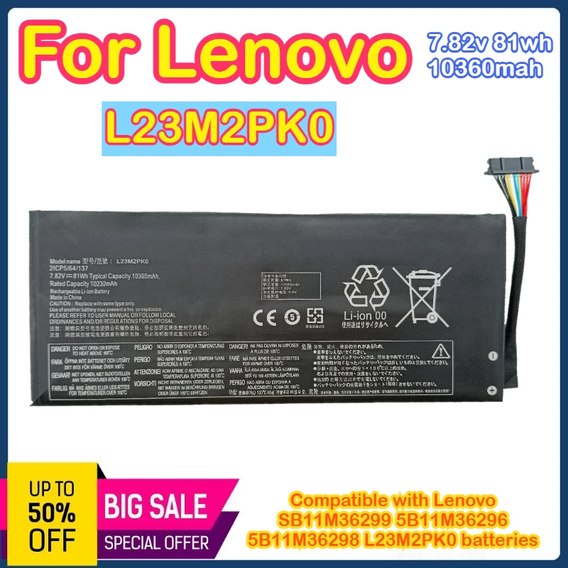 

L23M2PK0 Аккумулятор емкостью обновления 81WH для портативного игрового ПК Lenovo Legion Go 8APU1
