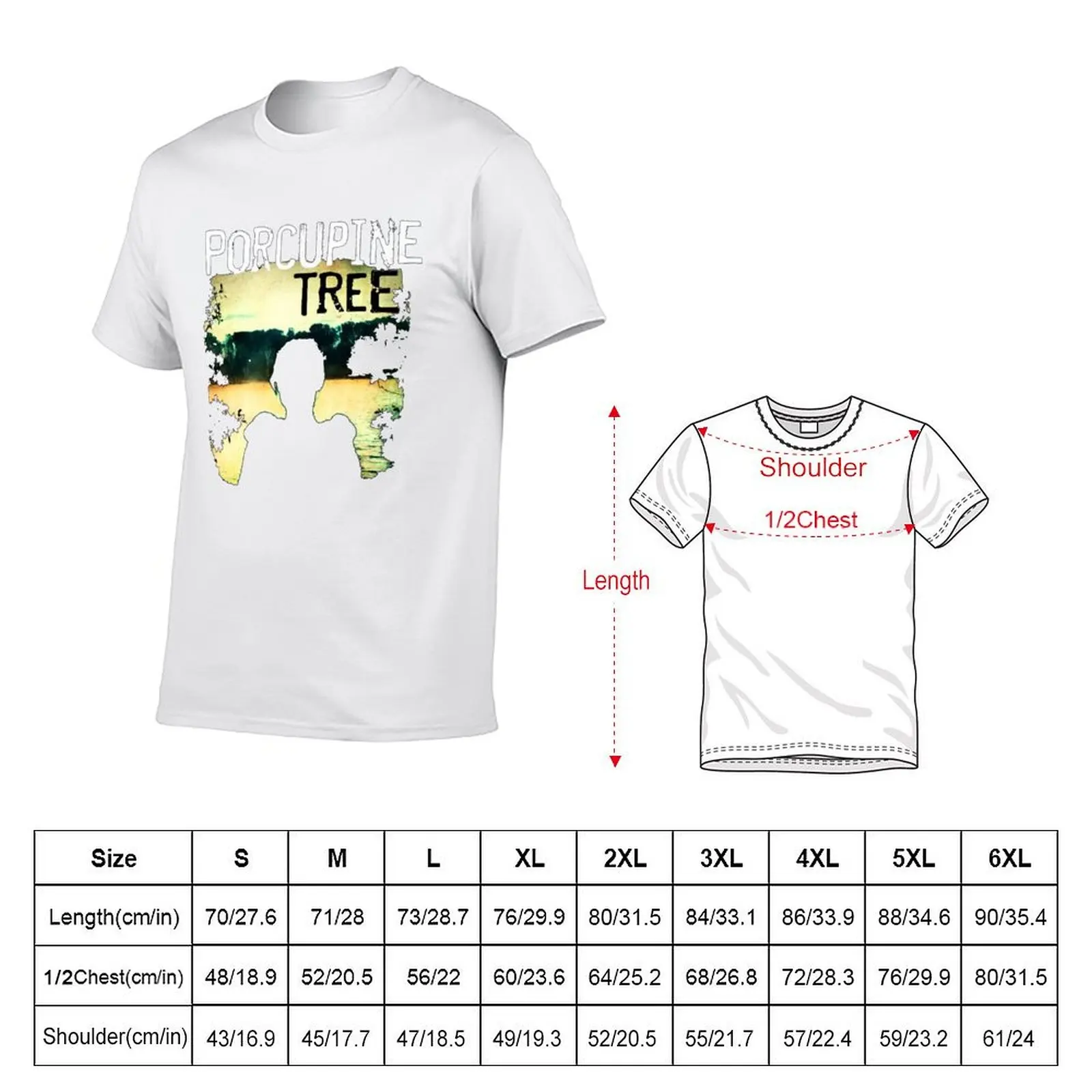 Porcupine Tree music Rock and heavy metal Ecelna T-Shirt man t shirts for men t shirts cotton 100% T-Shirt