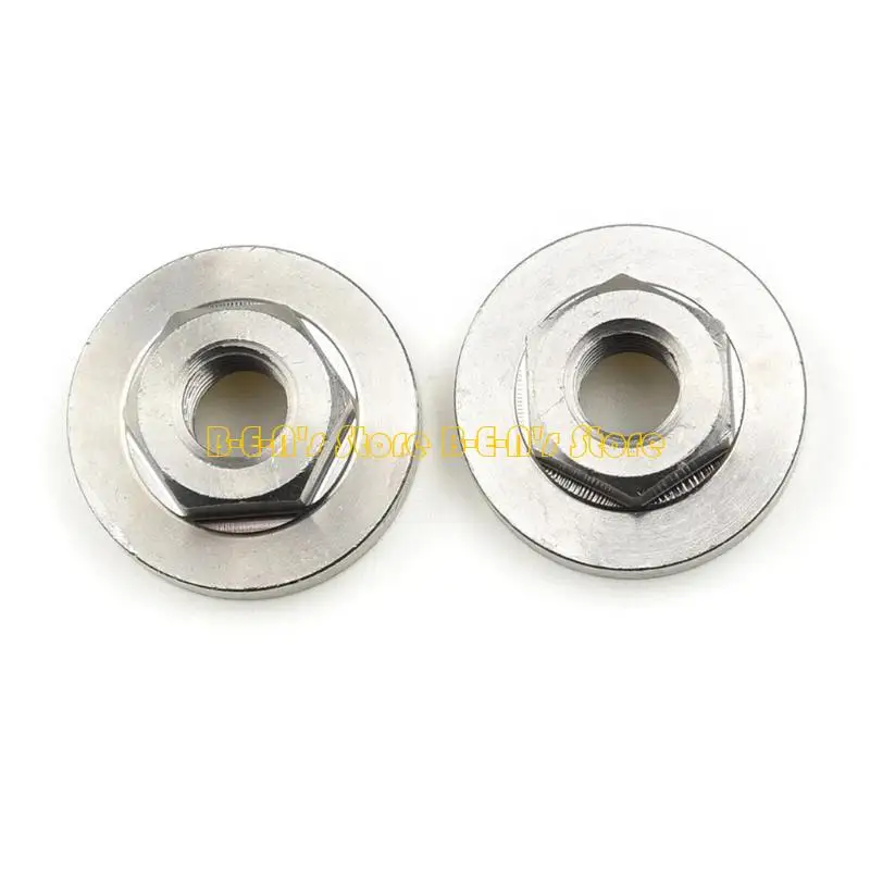Y1AD 2Pcs Replace Grinder Metal Pressure Plate Inner Outer Flange Nut Set Tools