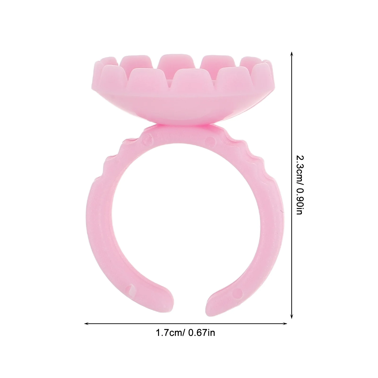 300 stuks wimperverlenging lijmbekers professioneel ontwerp blauw wit roze stabiele compacte wimperlijm opslagpothouder