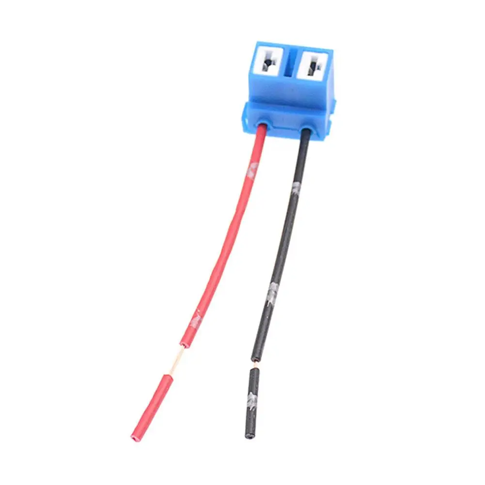 Suporte cerâmico do bulbo do farol do carro H7, conector automotivo, lâmpada, soquete do halogênio, adaptador do fio, extensão, C1T0