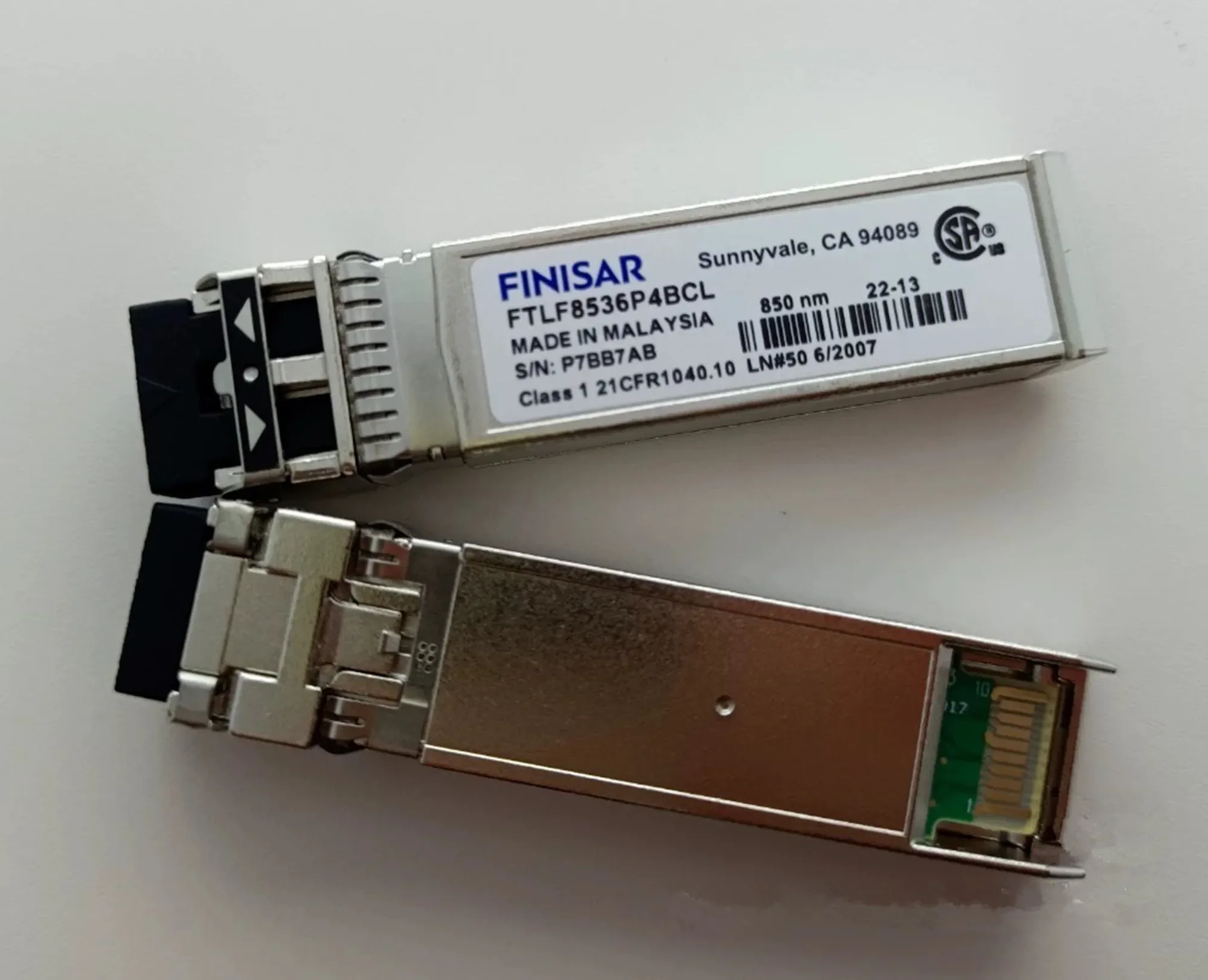 modulo-finisar-25g-sfp-ricetrasmettitore-ottico-ftlf8536p4bcl-25g-850nm-sr-adattatore-di-rete-sfp-25g-modulo-generale-sfp-finisar-25gb