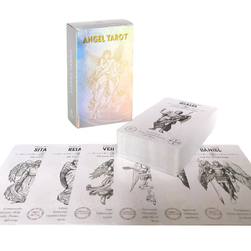 

Hot sales Angel Tarot Oracle Card Fate Divination Prophecy Card Family Party Game Tarot 78 Card Deck PDF Guide