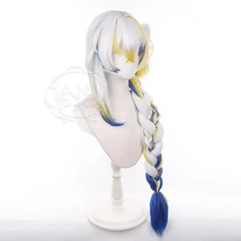 Anime Arknights Shu Damen Cosplay-Perücken, Cosplay-Kostüme, Kopfbedeckung, 95 cm lange, simulierende, dick gefärbte, voluminöse Langhaarperücken – Detail 4