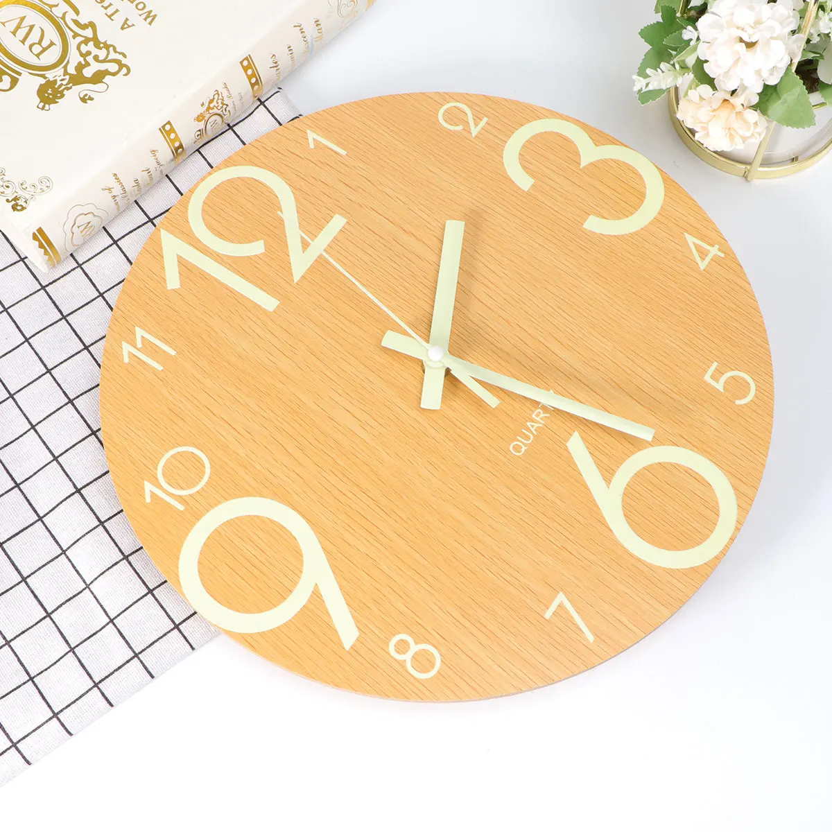 

30Cm 12 Inches Wall Simple Hanging For Home Decor Office Living Room Pub Bar Hotel Luminous Wall Clock