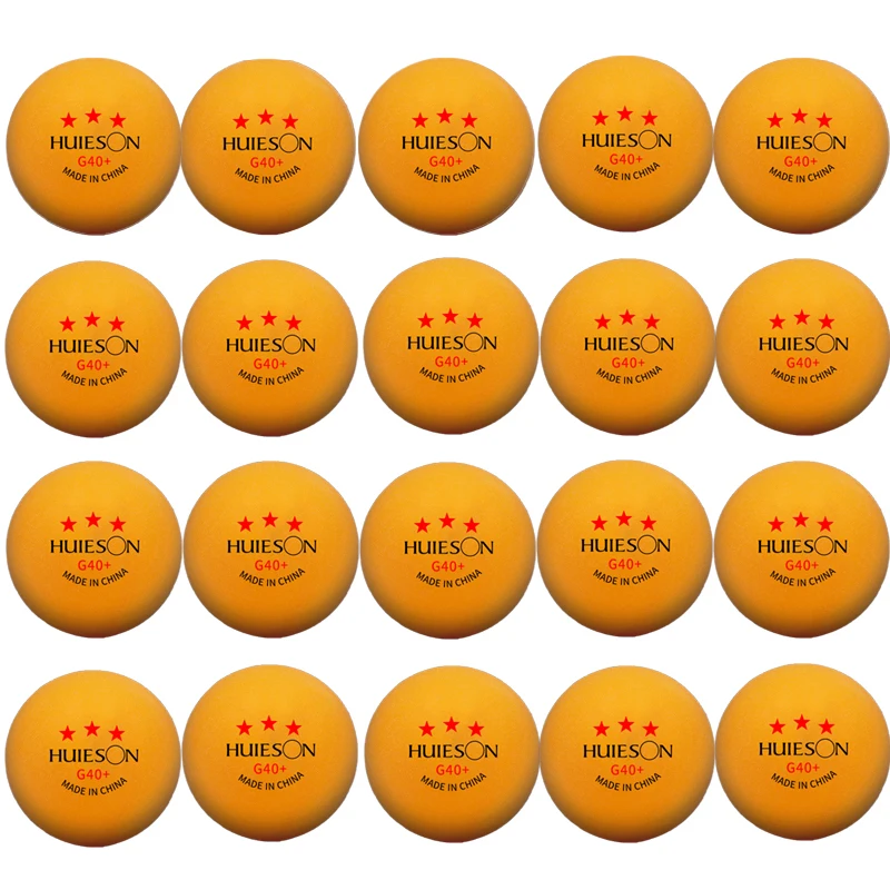 Huieson 3-Star Table Tennis Balls, 40+ ABS Material, ITTF Approved Professional Ping Pong Balls for Competition, 20~100 Units