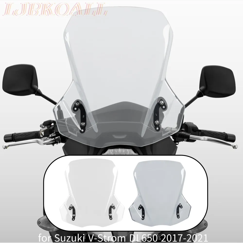 DL650 Windscreen Windshield Motorcycle Deflector Protector Wind Shield Screen For Suzuki Vstrom V-strom DL 650 2017-2023 2020