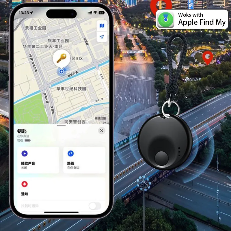 Mini Tag Smart Tracker for iOS Apple Find My App Anti-Lost Reminder Device Locator for Car Keys