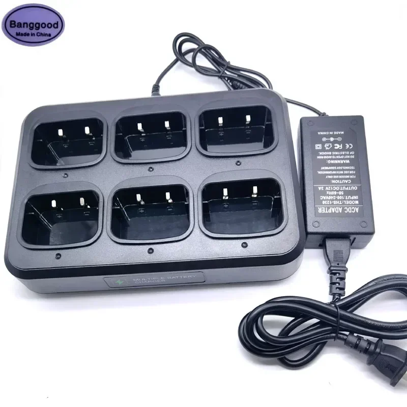 BaoFeng Walkie Talkie 6-полосное быстрое зарядное устройство для BF9700 UV-9R Plus A58 R760 UV-XR UV9R GT-3WP UV-5S GT3WP RT6 Радио