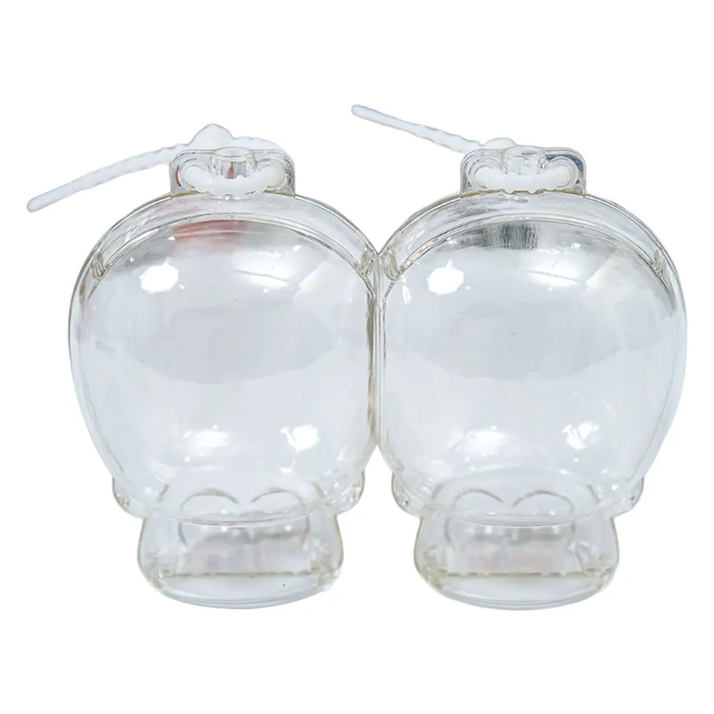 Boneca caso de armazenamento de poeira bonito boneca capa protetora bonecas de pelúcia caso de exibição de pelúcia rosto caso protetor para bonecas de pelúcia