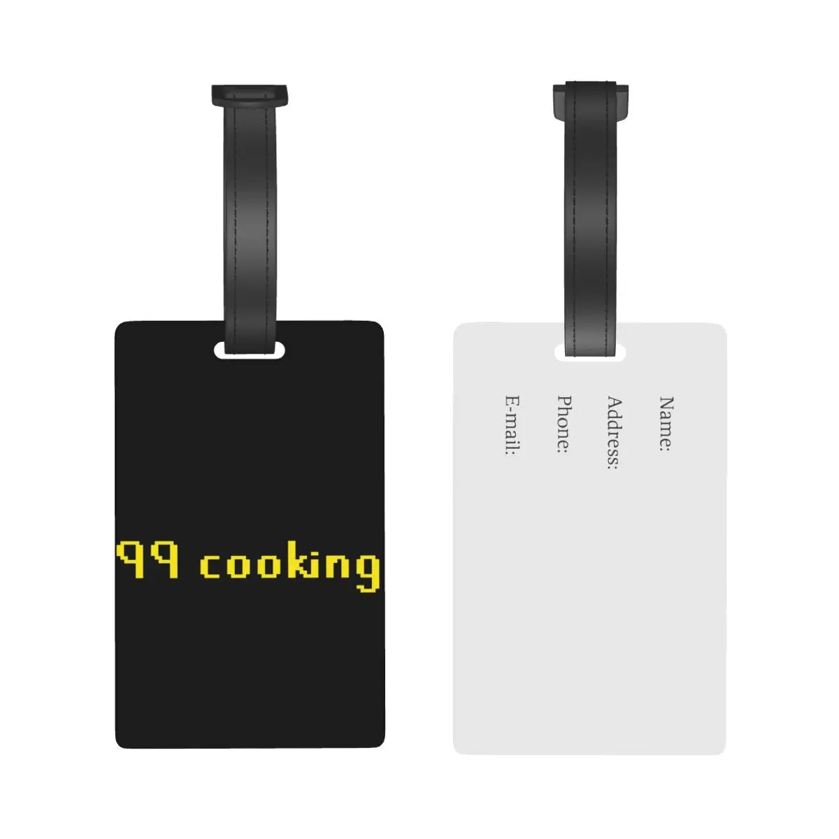 99 Cooking Runescape Luggage Tags Suitcase Accessories Travel Cute Baggage Boarding Tag Portable Label Holder ID Name Address