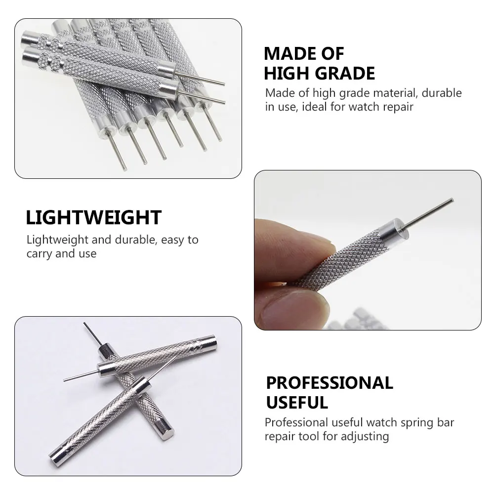 

24pcs Watch Band Link Remover Stainless Steel Punch Needle Shaft Repair Tools Chrome Vanadium Strap Regulator Durable Rustproof