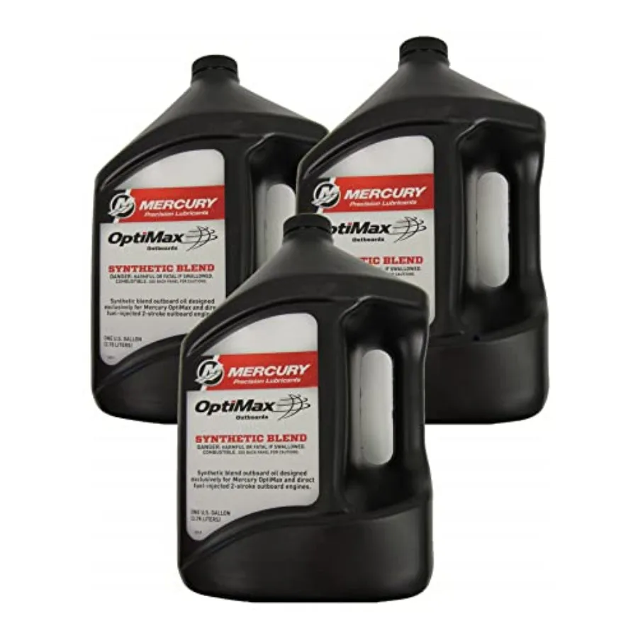 Marine 92858037K01 OptiMax DFI 2Cycle Outboard Oil CASE OF 3 for HighPerformance Boating Engines Advanced Lubrication Technolog