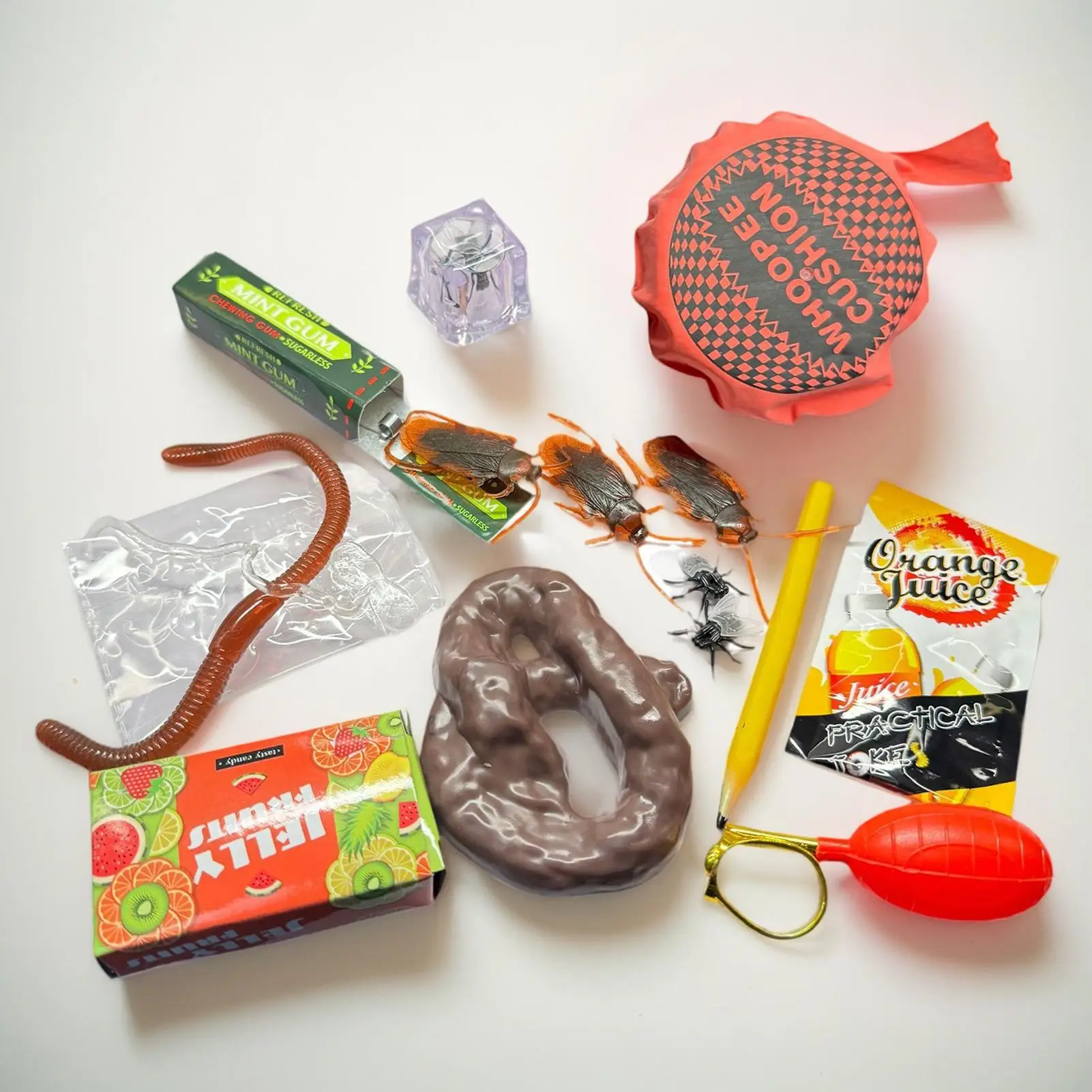 Kit de brinquedos de piada abril tolos crianças brincadeira gadgets caixa realista legal engraçado coisas festas favores festival diversão surpresas para a vida diária