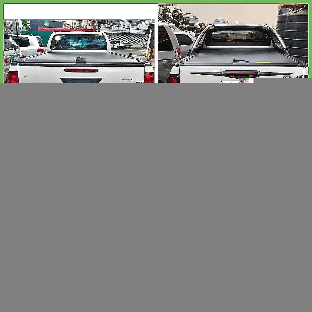 

Electric Roller Shutter Tonneau Cover for Hilux Tacoma Tundra, Waterproof Lockable Truck Bed Lid