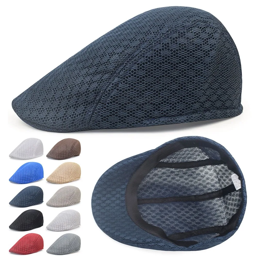 Fashion Casual Version Duck Tongue Hat Hollow Breathable Forward Hat Solid Color Sun Hat Unisex
