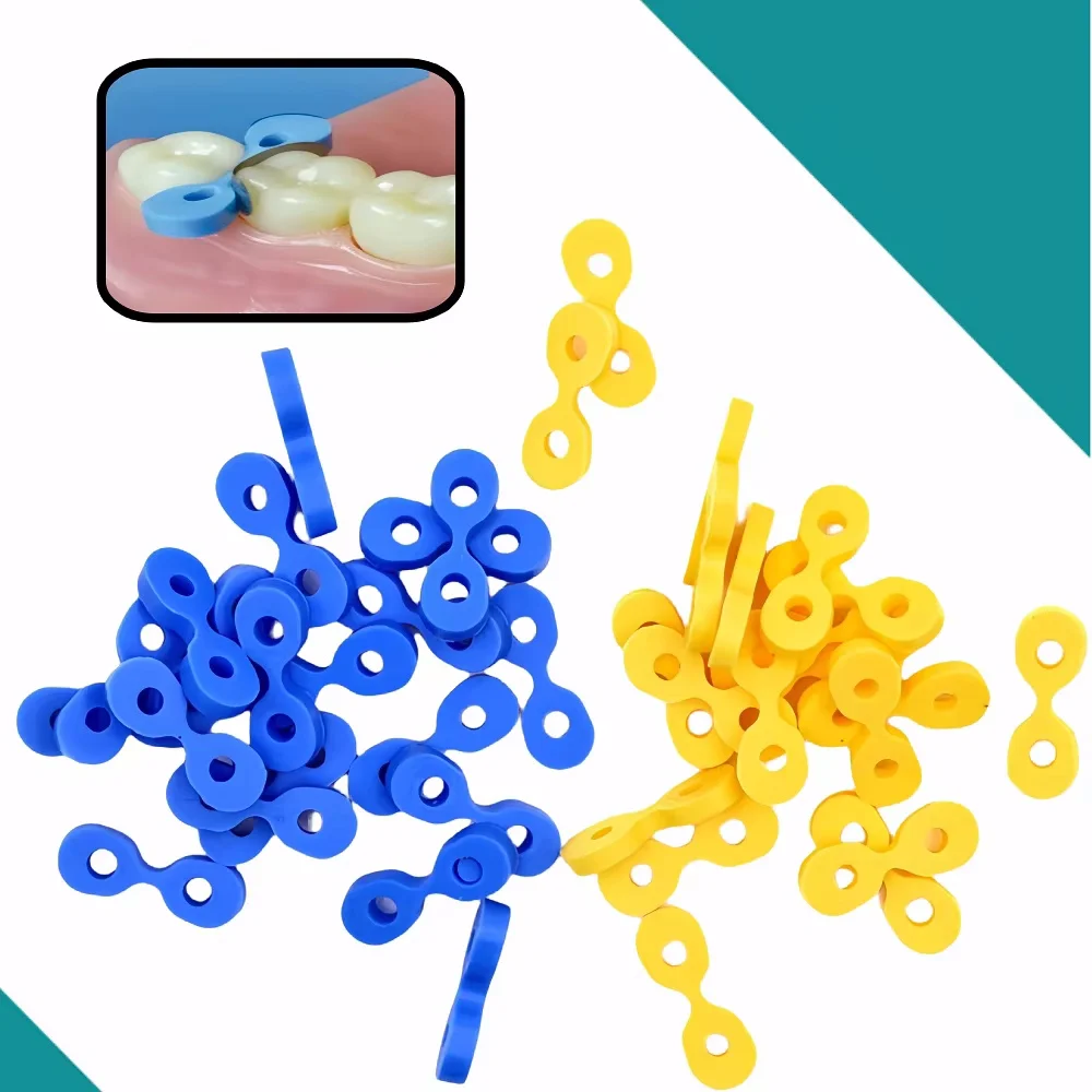 

Dental Elastic Rubber Fixing Wedges, Interdental Wedges for Matrix System, Silicone Dentistry Consumables