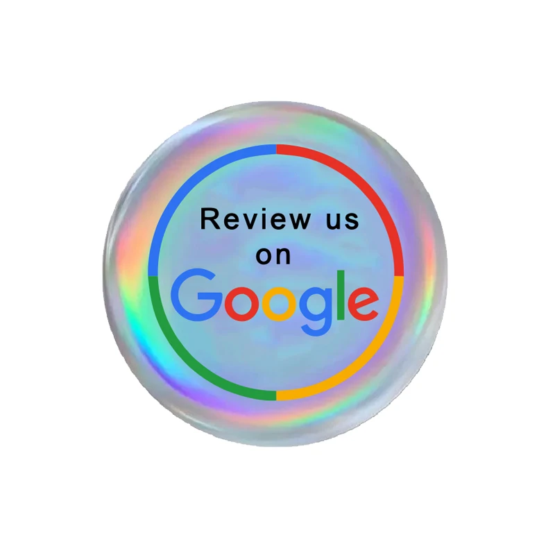 Laser Holographic Printing NFC Touch NFC215 Big Memory 504Byte NFC Tag Sticker Epoxy for Goole Review Instagram WhatsApp