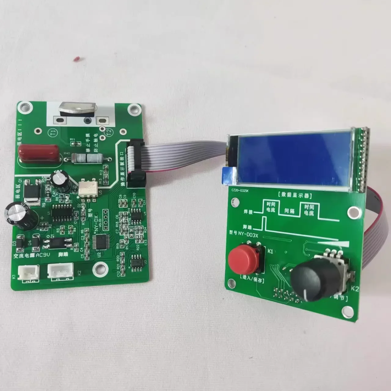 Spot welding machine dual pulse time current control board NY-D03 LCD control boardVarious parts and tools