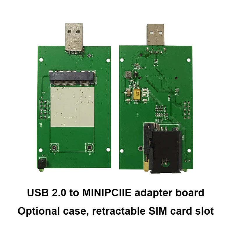 Placa adaptadora Minipcie a USB con ranura para tarjeta SIM para módulo 3G 4G EC21-E MC7455 ME909S-120 LE910-EU EC25-E EC25-AF SIM7600G-H