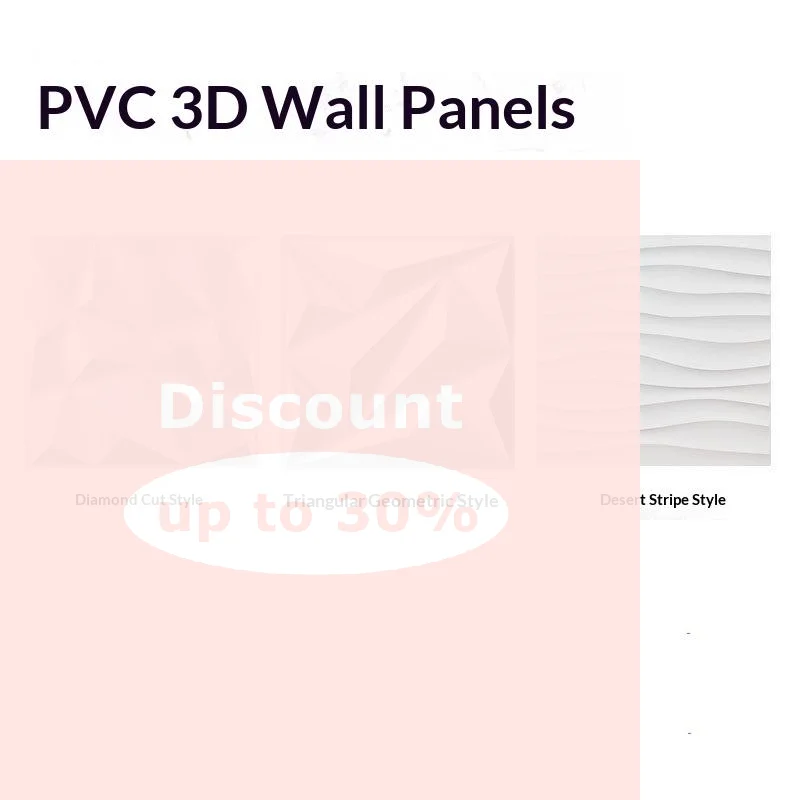 [3D Geometric Wall Panels Stylish Decor 30x30cm Waterproof Tiles for Living Room Bedroom Office Wall Renovation]