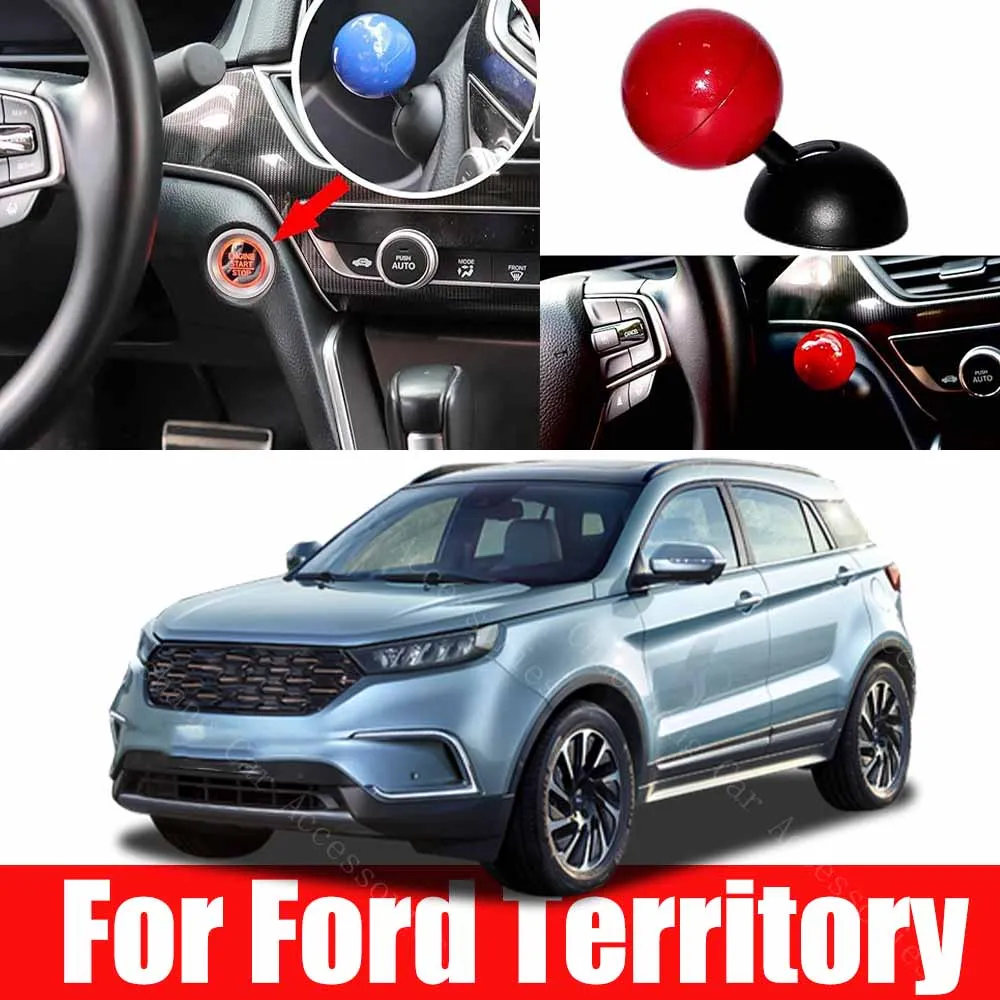 

For Ford Mustang Car Engine START Button Replace Cover STOP Switch ball style Car Accessories Stop Switch Accessories Decoration