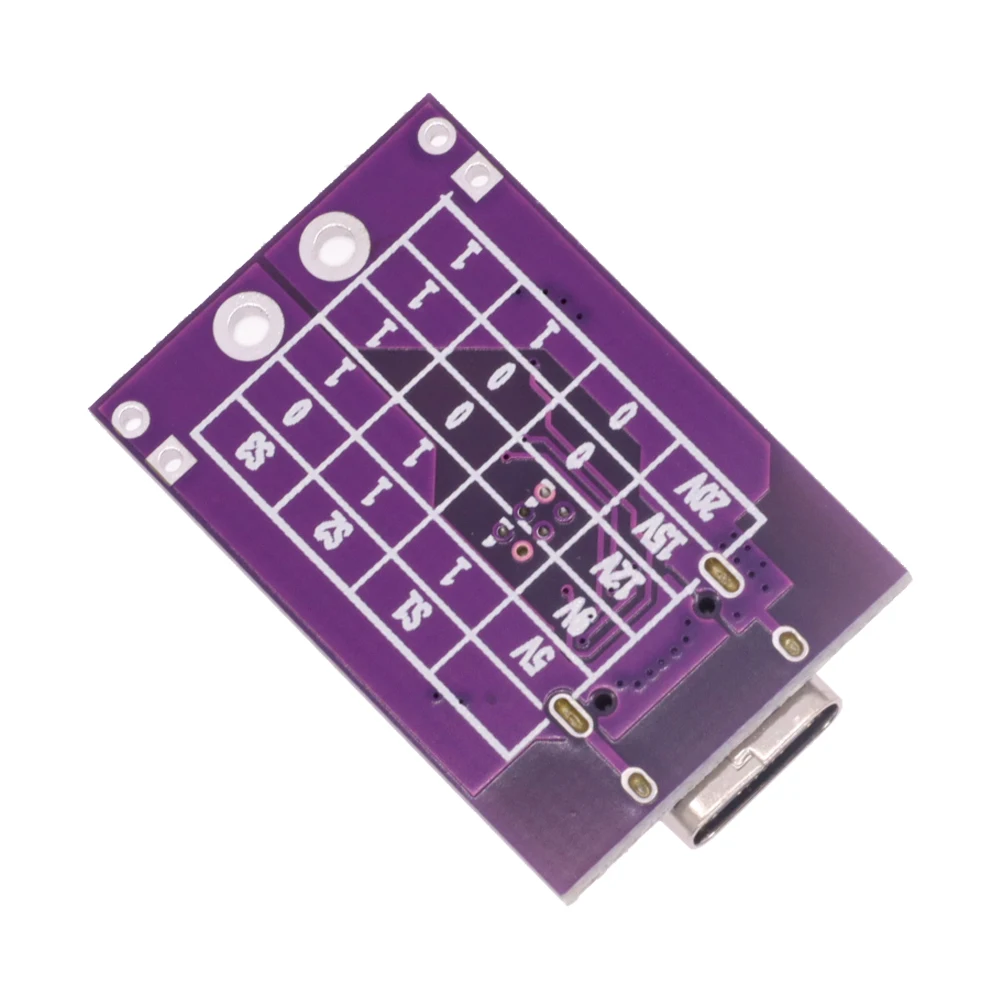 5PCS Type-C QC AFC PD2.0 PD3.0 to DC Spoof Scam Fast Charge Trigger Polling Detector USB-PD Notebook Power Supply Change Board