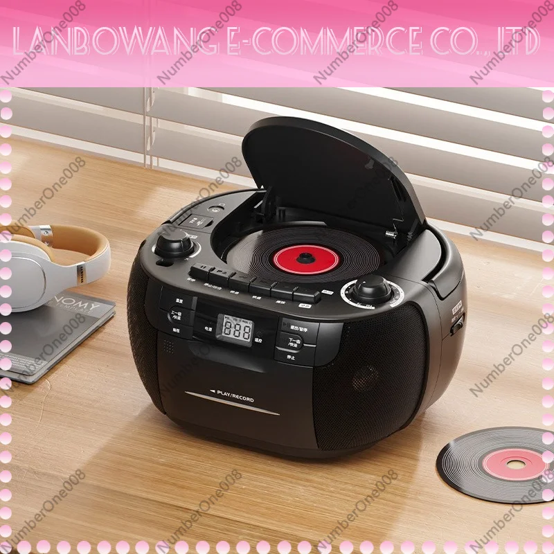 For Panda CD-107 Retro CD Cassette All In One Recorder Player Vintage Home Use Tape CD Radio Player