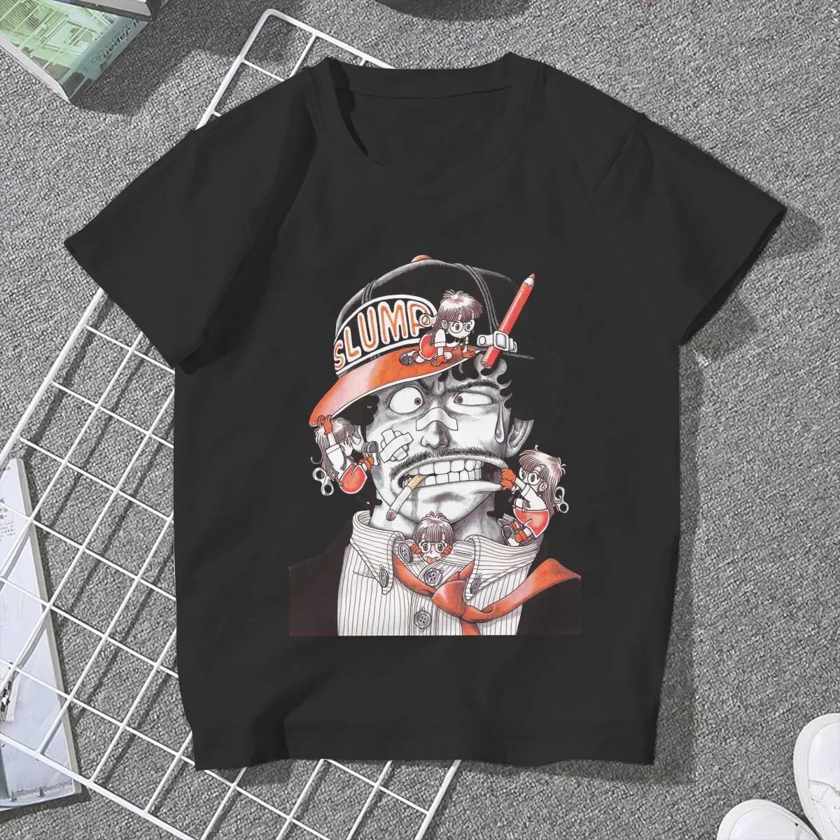 Twitter Women Tshirts Dr. Slump Aesthetic Vintage Female Clothing Loose Graphic Short Sleeve