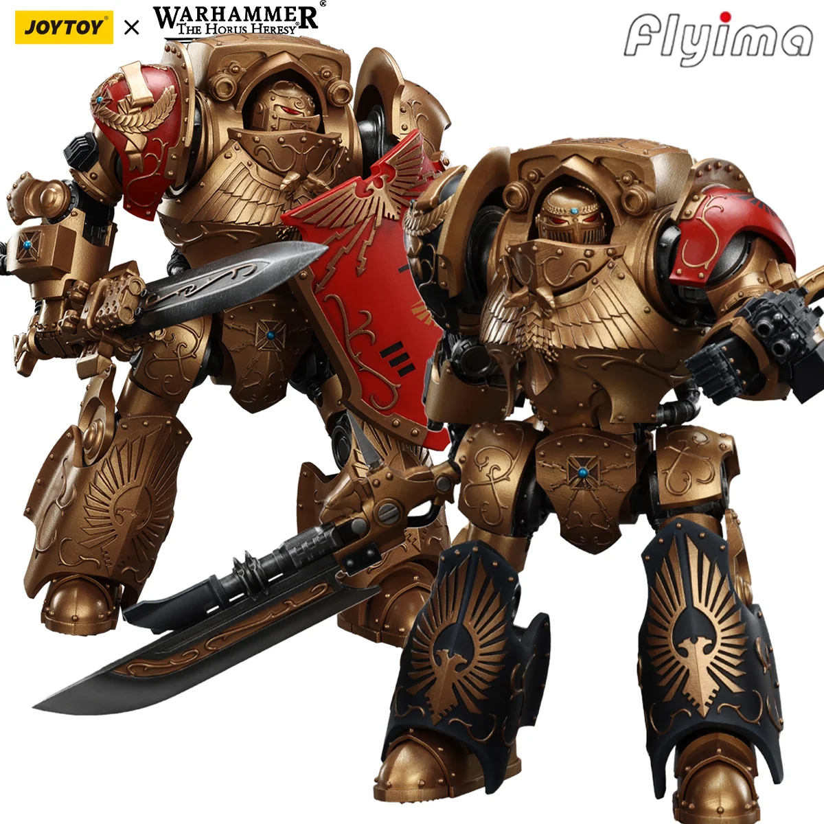 [Pre-Order]JOYTOY Warhammer The Horus Heresy 1/18 Action Figures Legio Custodes Contemptor 2PCS Model