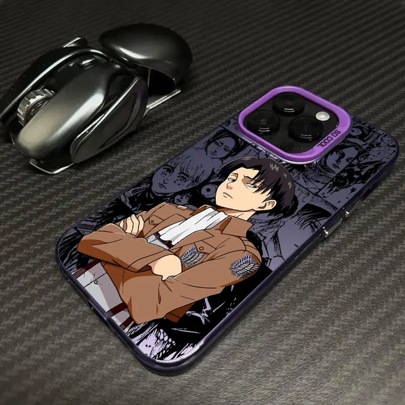 Anime Attacco giapponese su Titano Eren Yeager Coque per Apple iPhone 17 Air 16e 16 14 15 13 11 Pro Max Plus 12 Pro Custodia Cover per telefono