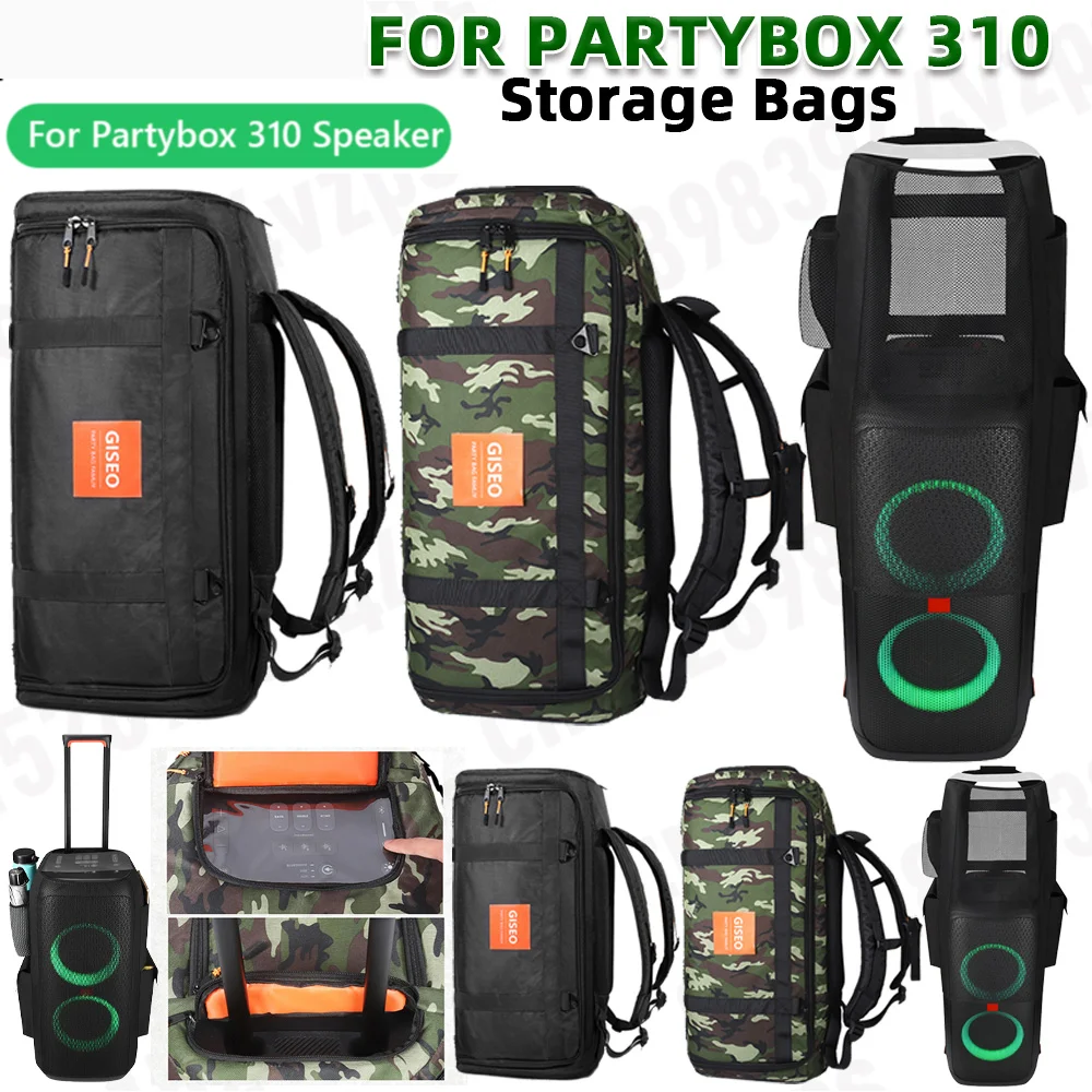 Bolsa de altavoz para JBL Partybox 310, estuche grande y plegable para viaje, bolsa de almacenamiento al aire libre para JBL Partybox 310, accesorios para altavoces