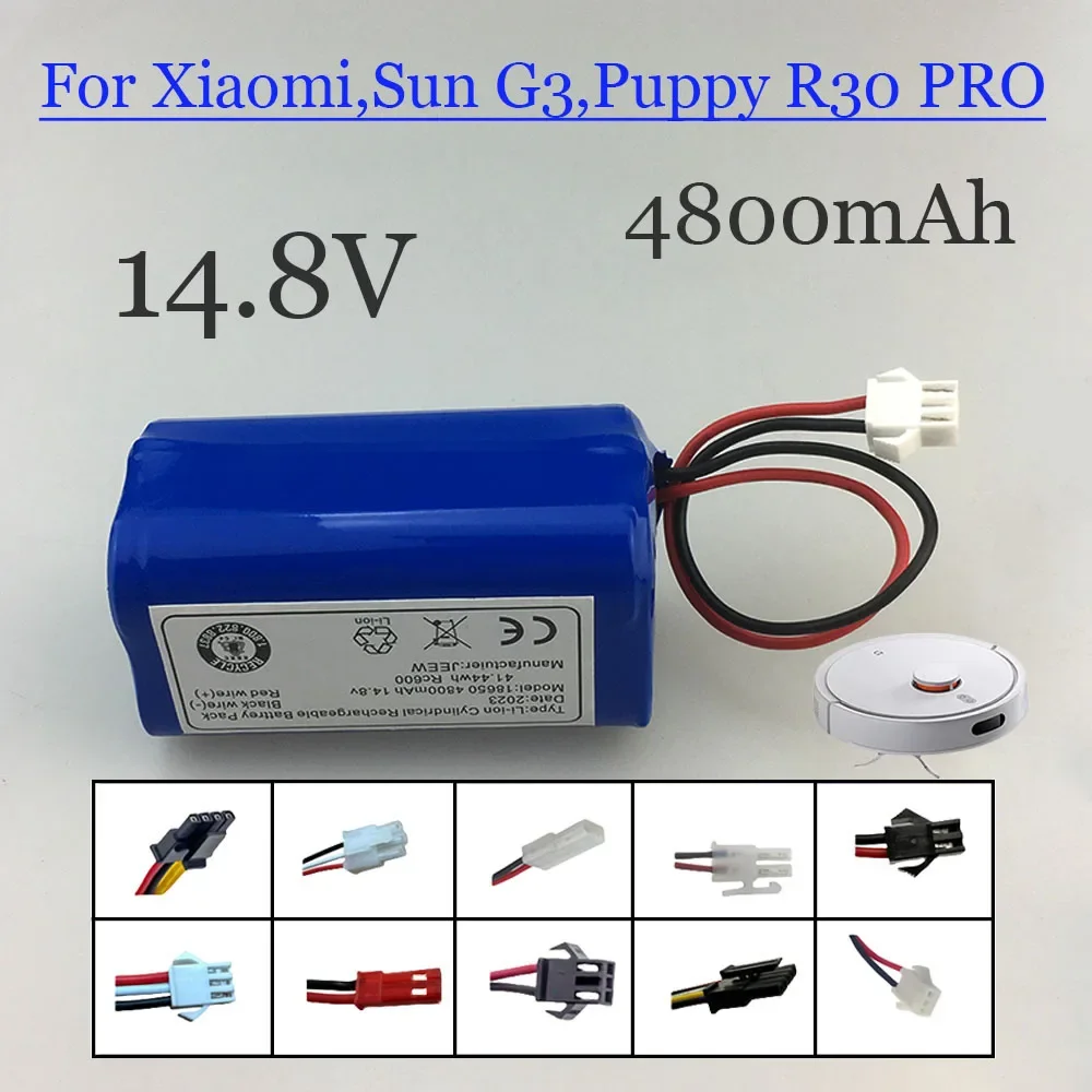 

New 14.8V Li-ion 4800mAh battery For Xiaomi G1, Big Bear X3, and Little Dog R30proR35 Karina F1 intelligent mop sweeper