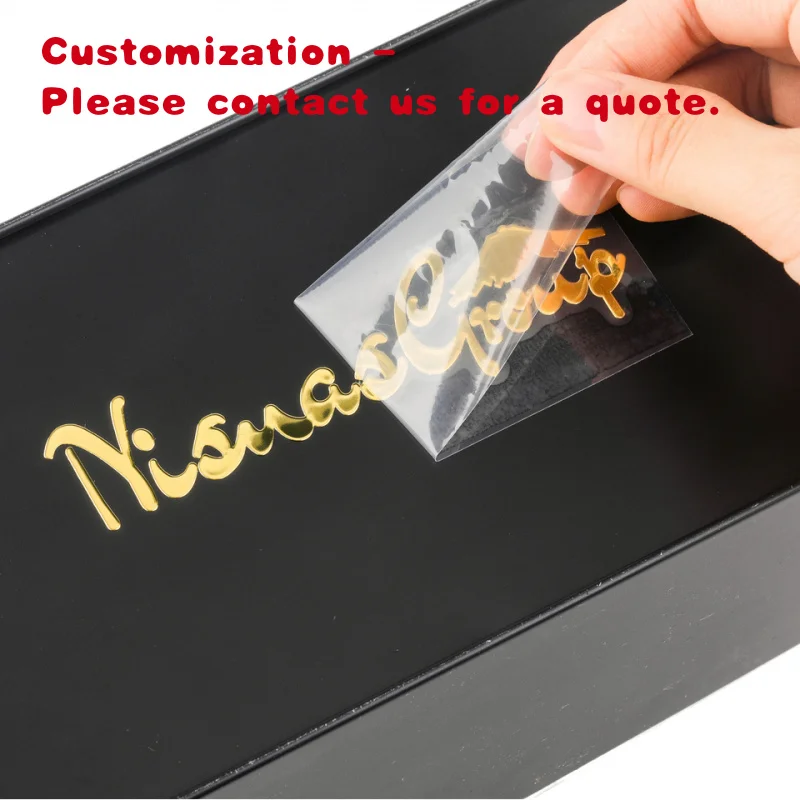 custom.Custom Adhesive Transfer Sticker Metal Transfer Sticker Waterproof Vinyl Label Sticker