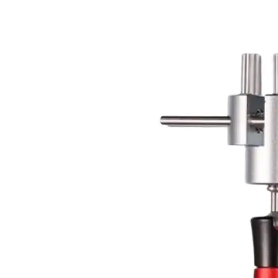 Red Aluminum Alloy Handheld Vise Non Slip Base Ergonomic Knob Precision Clamp For DIY Model Making Painting Sanding Tool