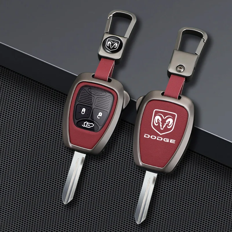 Funda de aleación de Zinc para llave inteligente remota de coche, cubierta protectora, soporte para Dodge JCUV calibre Nitro, accesorios para llavero de coche