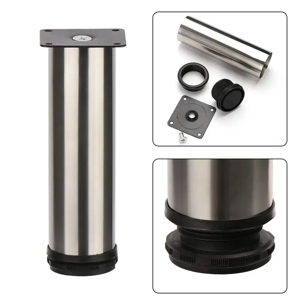 교체용 스테인리스 가구 다리 조절 가능 안정성 강화 소파 다리 하중 지지 캐비닛 다리