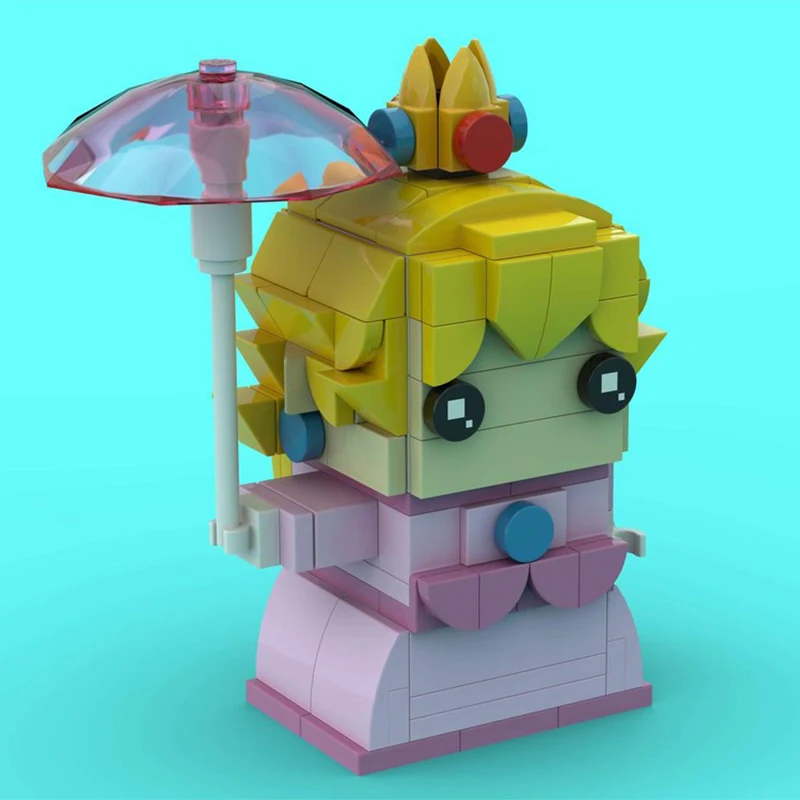 

149pcs MOC Princess Peach Brickheadz Model Building Blocks DIY Gift Creative Collectible Display Decor Premium Adult Kids Desk
