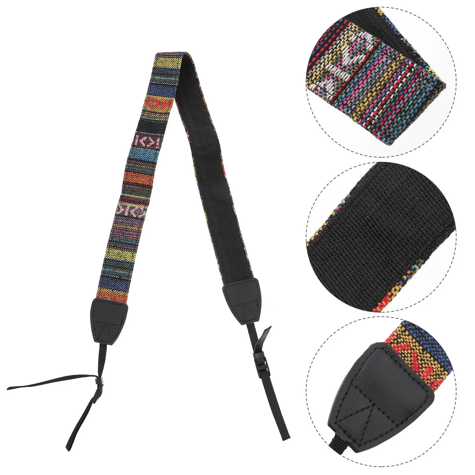 1Set Retro Camera Neck Strap Heavy Duty Adjustable Camera Shoulder Strap for Travel Hiking Camping Lightweight Ergonomic Design