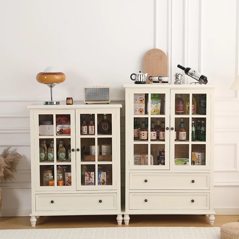 

For Nordic Mid Century Living Room Cabinets Vintage Aesthetic Cute Classic Kitchen Cabinet Storage Elegant Móveis Sala Furniture